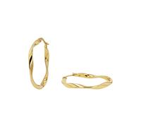 Paar Creolen TOM TAILOR, gelbgoldfarben, Ohrringe, Damen, Edelstahl (84135730-0) gelbgoldfarben