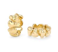 Paar Creolen TOM TAILOR "Herz", gold, Ohrringe, Damen, 18mm, Edelstahl (78062541-0) gold
