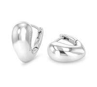 Paar Creolen TOM TAILOR "Herz", silber, Ohrringe, Damen, 15mm, Edelstahl (59673543-0) silber