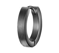 Paar Creolen TRUE REBELS "TR319", grau (gunmetal), Ohrringe, Herren, 15,5, Edelstahl (45430105-0) gunmetal