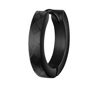 Paar Creolen TRUE REBELS "TR323", schwarz, Ohrringe, Herren, 15,4, Edelstahl (91852210-0) schwarz