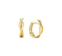 Paar Creolen VIVANCE "333/- Gelbgold glanz", gelb, Ohrringe, Damen, one-size, Gold (98261550-0) gelb