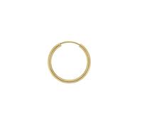 Paar Creolen VIVANCE "585/- Gelbgold glanz 20 mm", gelb, Ohrringe, Damen, one-size, Gold (22701446-0) gelb