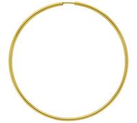 Paar Creolen VIVANCE "585/- Gelbgold glanz 60 mm", gelb, Ohrringe, Damen, one-size, Gold (83121244-0) gelb
