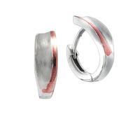 Paar Creolen VIVANCE "925 Silber bicolor", bunt (mehrfarbig), Ohrringe, Damen, one-size, Silber 925 (Sterlingsilber) (91905535-0) mehrfarbig