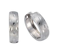 Paar Creolen VIVANCE "925 Silber diamantiert", weiß, Ohrringe, Damen, one-size, Silber 925 (Sterlingsilber) (31337232-0) weiß