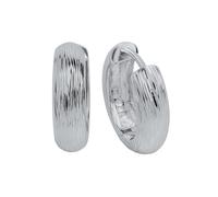 Paar Creolen VIVANCE "925 Silber rhodiniert", silber (silbergrau), Ohrringe, Damen, one-size, Silber 925 (Sterlingsilber) (74370312-0) silbergrau