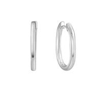 Paar Creolen VIVANCE "925-Sterling Silber rhodiniert", weiß, Ohrringe, Damen, one-size, Silber 925 (Sterlingsilber) (33623447-0) weiß