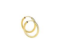 Paar Creolen VIVANCE "925/- Sterling Silber vergoldet 30mm", gelb, Ohrringe, Damen, one-size, Silber 925 (Sterlingsilber) (77633368-0) gelb