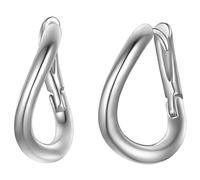 Paar Creolen YOKOAMII "Set: Y521", silber, Ohrringe, Damen, 18,6, Messing (36376342-0) silber