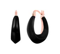 Paar Creolen YOKOAMII "Set: Y529", rosa (roségold), Ohrringe, Damen, 24,5, Messing (28978639-0) roségold