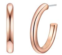 Paar Creolen YOKOAMII "Set: Y53", rosa (roségold), Ohrringe, Damen, 28,8mm, Creolen roségold (79201818-0) roségold