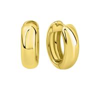 Paar Creolen ZEEME "925/- Sterling Silber vergoldet oval", gelb, Ohrringe, Damen, one-size, Silber 925 (Sterlingsilber), Paar Creolen (85047835-0)