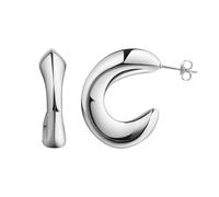Paar Creolen ZEEME "Edelstahl glanz", Damen, Gr. one-size, Edelstahl, weiß, Ohrringe (83027818-0) weiß