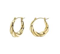 Paar Creolen ZEEME "Edelstahl/PVD gelb beschichtet", Damen, Gr. one-size, Edelstahl, gold (gelb), Ohrringe (72638036-0) gelb