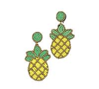 Paar Ohrclips "Ananas", Damen, Gr. Glas, gelb, COLLEZIONE ALESSANDRO, Ohrringe (97181062-0) gelb