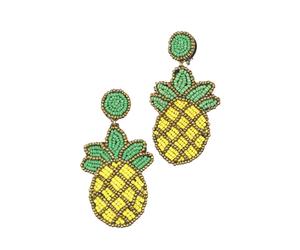 Paar Ohrclips "Ananas", Damen, Gr. Glas, gelb, COLLEZIONE ALESSANDRO, Ohrringe (97181062-0) gelb