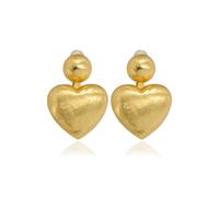 Paar Ohrclips FILIPPA FIRENZE "Rubacuori", gold (goldfarben), Ohrringe, Damen, Stahl, in tollem Herz-Design (20276306-0) goldfarben