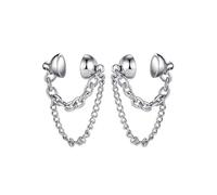 Paar Ohrclips FIRETTI "Schmuck Geschenk Ohrschmuck ohne Ohrlöcher", silber (edelstahlfarben), Ohrringe, Damen, Edelstahl (21404556-0) edelstahlfarben