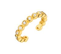 Paar Ohrclips LADY, silber (silber vergoldet 925), Ohrringe, Damen (10975467-0) silber vergoldet 925
