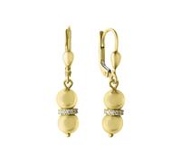 Paar Ohrhänger "585 Gelbgold Zirkonia", gelb (gelb, weiß), FASCINATION BY ELLEN K., Ohrringe, Damen, one-size, Gold (55262837-0) gelb, weiß