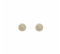 Paar Ohrhänger ADELIA´S "1 Paar 333 Gold Ohrringe / Ohrstecker mit Zirkonia Ø 6 mm", gold, Ohrringe, Damen, Damen, Gold, mit Zirkonia Goldschmuck für Damen (31239408-0) gold