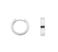 Paar Ohrhänger ADELIA´S "1 Paar 333 Weißgold Ohrringe / Creolen Ø 11,7 mm", silber, Ohrringe, Damen, Damen, Gold, 333 Gold Weißgoldschmuck für Damen (76962700-0) silber