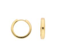 Paar Ohrhänger ADELIA´S "1 Paar 585 Gold Ohrringe / Creolen Ø 17 mm", gold, Ohrringe, Damen, Damen, Gold, 585 Gold Goldschmuck für Damen (24595410-0) gold