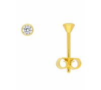 Paar Ohrhänger ADELIA´S "1 Paar 585 Gold Ohrringe / Ohrstecker mit Zirkonia Ø 3 mm", gold, Ohrringe, Damen, Damen, Gold, 585 Gold mit Zirkonia Goldschmuck für Damen (12547845-0) gold
