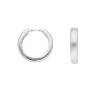 Paar Ohrhänger ADELIA´S "1 Paar 585 Weißgold Ohrringe / Creolen Ø 13,3 mm", silber, Ohrringe, Damen, Damen, Gold, 585 Gold Goldschmuck für Damen (68146539-0) silber