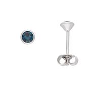 Paar Ohrhänger ADELIA´S "1 Paar 925 Silber Ohrringe / Ohrstecker mit Zirkonia Ø 3 mm", blau, Ohrringe, Damen, Damen, Silber 925 (Sterlingsilber), 925 Sterling Silber mit Zirkonia Silberschmuck für Dam