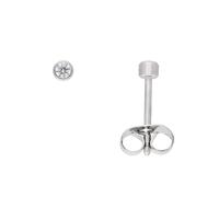 Paar Ohrhänger ADELIA´S "1 Paar Edelstahl Ohrringe / Ohrstecker mit Zirkonia Ø 2,5 mm", silber, Ohrringe, Damen, Damen, Edelstahl, mit Zirkonia Edelstahlschmuck für Damen (56003208-0) silber