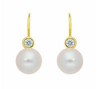 Paar Ohrhänger ADELIA´S "Damen 585 Gold Boutons mit Zirkonia", gold, Ohrringe, Damen, Damen, Gelbgold 585 Gold Perlen, Gelbgold 585, Gold, Perlen, mit Zirkonia Goldschmuck für Damen (73426827-0) gold
