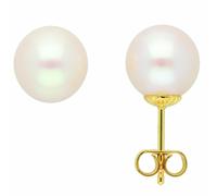 Paar Ohrhänger ADELIA´S "Damen 585 Gold Ohrringe Ohrstecker mit Süßwasser Zuchtperle", gold, Ohrringe, Damen, Damen, Gelbgold 585 Gold, Gelbgold 585, Gold, mit Süßwasser Zuchtperle Goldschmuck für Dam