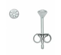 Paar Ohrhänger ADELIA´S "Damen 585 Weißgold Ohrringe Ohrstecker mit Zirkonia", silber, Ohrringe, Damen, Damen, Gold Weißgold 585, Gold, Weißgold 585, mit Zirkonia Weißgoldschmuck für Damen (77347153-0