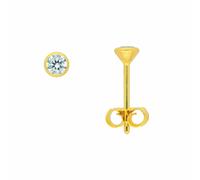 Paar Ohrhänger ADELIA´S "Damen Goldschmuck", gold, Ohrringe, Damen, Damen, Gold, 585 Gold mit Zirkonia Goldschmuck für Damen (71998449-0) gold