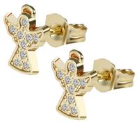 Paar Ohrhänger ADELIA´S "Damen Ohrringe - Ohrstecker aus 333 Gold mit Zirkonia", Damen, Gr. Damen, gold, Ohrringe, Ein Geschenk, das Freude macht (84914639-0) gold
