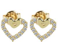 Paar Ohrhänger ADELIA´S "Damen Ohrringe - Ohrstecker aus 375 Gold mit Zirkonia", Damen, Gr. Damen, gold, Ohrringe, Perfekt als Geschenk zum Muttertag (94156049-0) gold