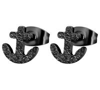 Paar Ohrhänger ADELIA´S "Damen Ohrringe - Ohrstecker aus Edelstahl", Damen, Gr. Damen, Edelstahl, schwarz, Ohrringe, Zum Verschenken - passend für viele Anlässe (52608817-0) schwarz