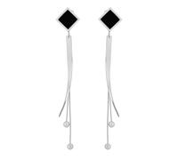 Paar Ohrhänger ADELIA´S "Damen Ohrringe - Ohrstecker aus Edelstahl", Damen, Gr. Damen, Edelstahl, silber, Ohrringe, Ideal als Geschenk - dezent und elegant (51841750-0) silber