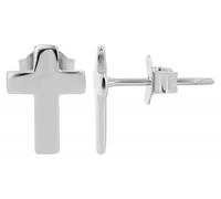 Paar Ohrhänger ADELIA´S "Damen Ohrstecker aus 925 Sterling Silber mit Kreuz", silber, Ohrringe, Damen, Damen, Silber 925 (Sterlingsilber) (46184228-0) silber