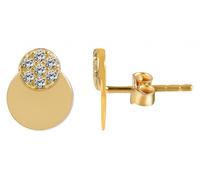 Paar Ohrhänger ADELIA´S "Damen Ohrstecker aus poliertem 333 Gold - 375 Gold und Zirkonia", gold, Ohrringe, Damen, Damen, Gelbgold 375 Gold, Gelbgold 375, Gold (18810223-0) gold