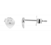 Paar Ohrhänger ADELIA´S "Damen Ohrstecker aus rhodiniertem 925 Sterling Silber mit Herz", silber, Ohrringe, Damen, Damen, Silber 925 (Sterlingsilber) (58113119-0) silber