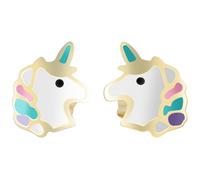 Paar Ohrhänger ADELIA´S "Mädchen Ohrringe - Ohrstecker Einhorn aus 333 Gold mit Emaille", Mädchen, Gr. Mädchen, gold, Ohrringe, Geschenkidee: zeitlos und vielseitig (87324550-0) gold
