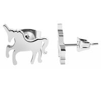 Paar Ohrhänger ADELIA´S "Mädchen Ohrstecker aus poliertem Edelstahl", silber, Ohrringe, Mädchen, Mädchen, Edelstahl (73110668-0) silber