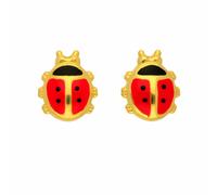 Paar Ohrhänger ADELIA´S "Marienkäfer Ohrstecker Ohrringe 585 Gold ( 14K )", gold, Ohrringe, Mädchen, Kinder, Gold, Goldohrringe Marienkäfer (40664400-0) gold