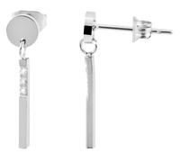 Paar Ohrhänger ADELIA´S "Neuheit 2025 - Damen Ohrstecker aus Edelstahl", schwarz, Ohrringe, Damen, Damen, Edelstahl (64331443-0) schwarz