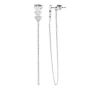 Paar Ohrhänger ADELIA´S "Neuheit 2025 - Damen Ohrstecker aus poliertem Edelstahl Ø 6 mm", silber, Ohrringe, Damen, Damen, Edelstahl (21634605-0) silber