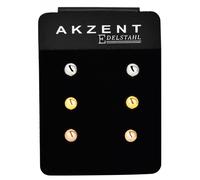 Paar Ohrhänger ADELIA´S "Neuheit 2025 - Damen Ohrstecker aus poliertem Edelstahl Ø 6 mm", silber, Ohrringe, Damen, Damen, Edelstahl (39575925-0) silber