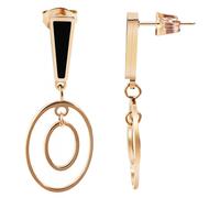 Paar Ohrhänger ADELIA´S "Neuheit 2025 - Damen Ohrstecker aus poliertem Edelstahl", schwarz, Ohrringe, Damen, Damen, Edelstahl (98029836-0) schwarz